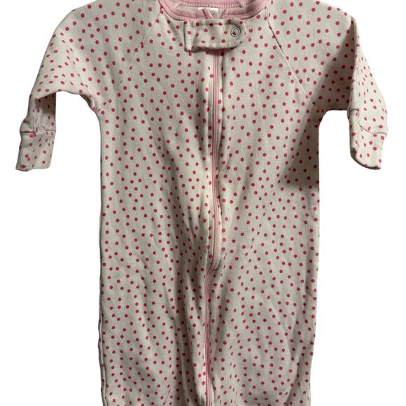 Pink and White Polka Dot Sleep Sack - Picture 1 of 3